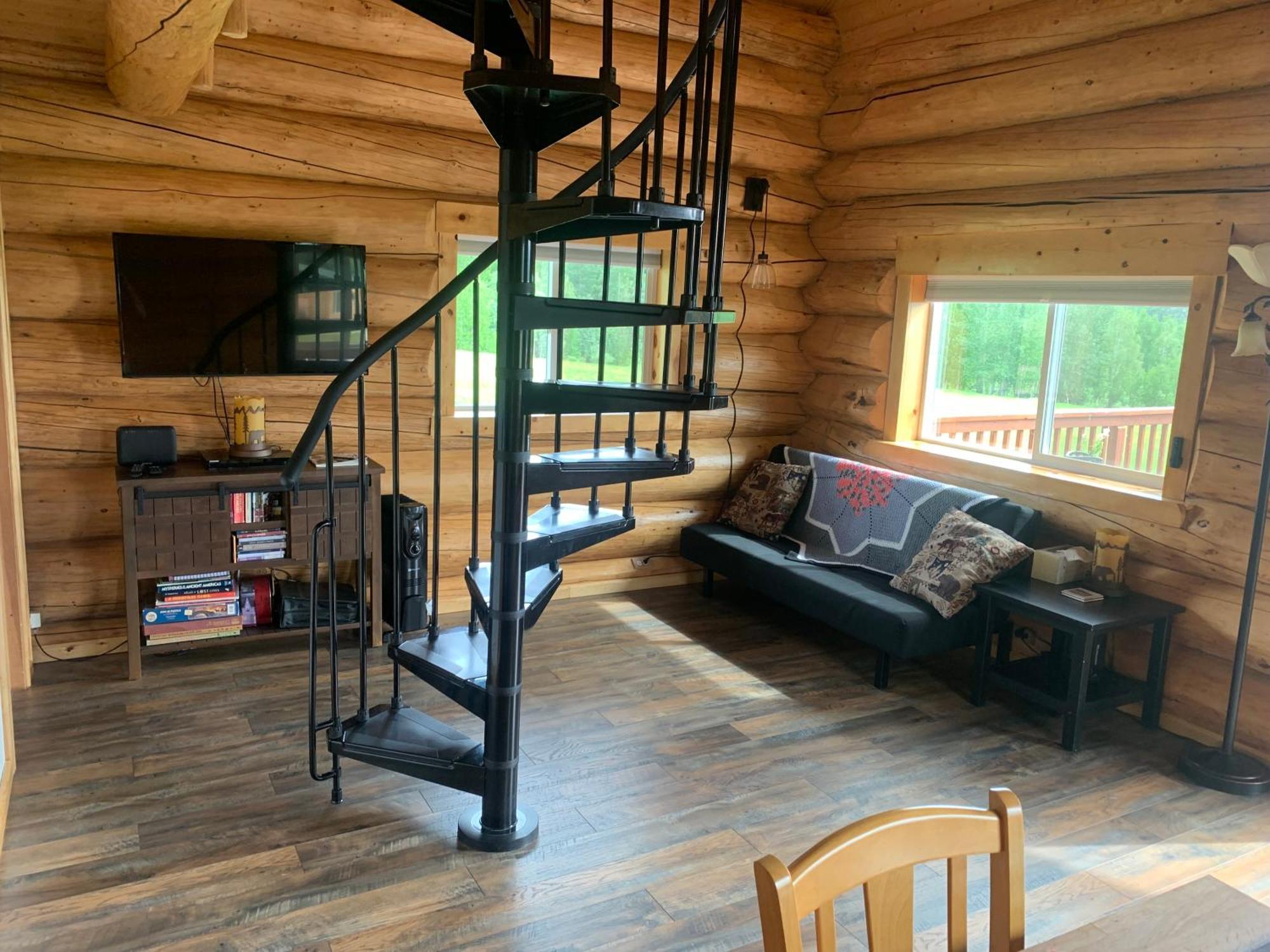 Secluded Log Cabin, 30 Min From Chena Hot Springs Pleasant Valley Exterior foto